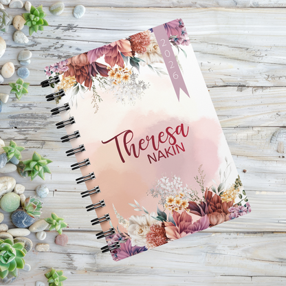 FINE FLORAL LILAC 1 DAY DIARY 2026