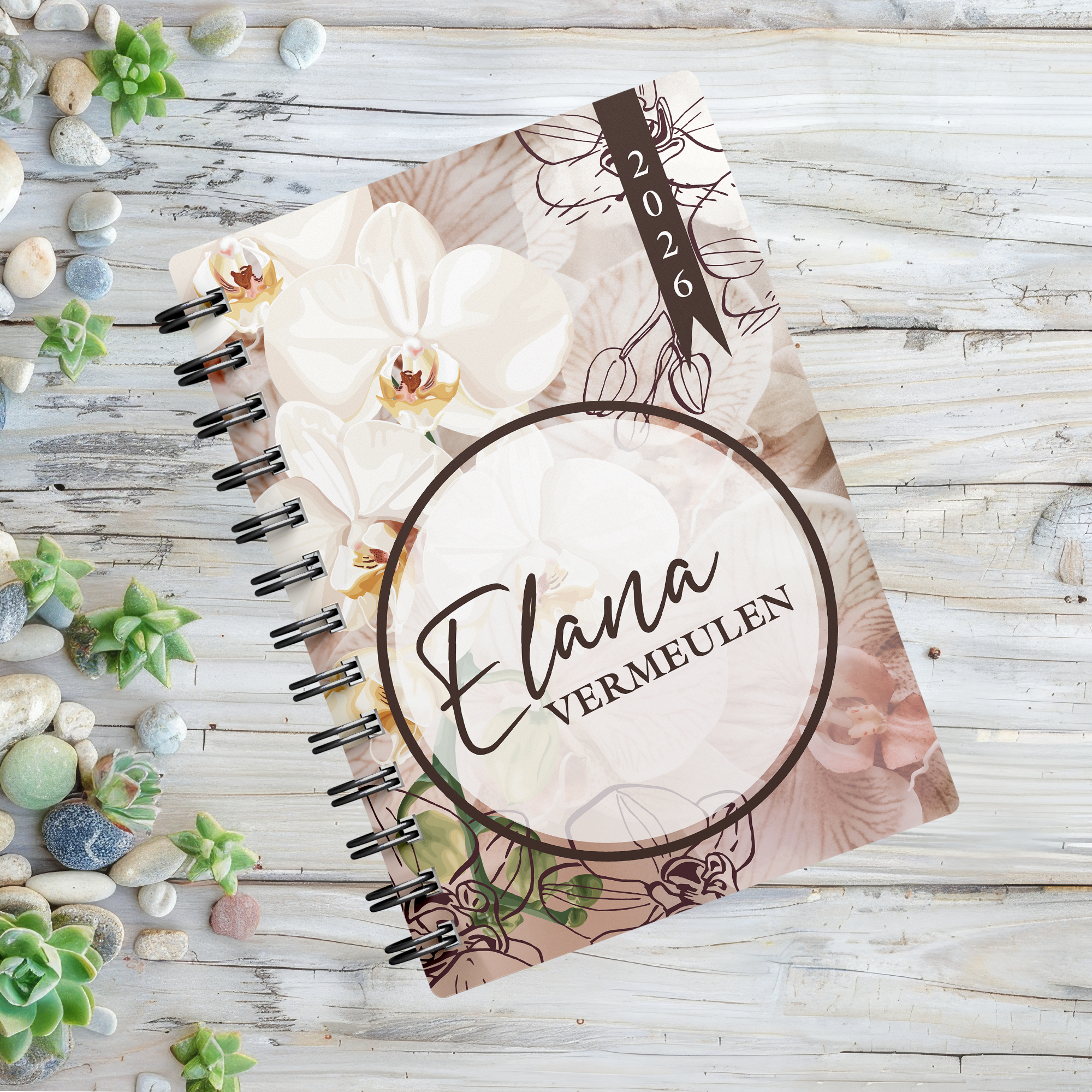 WATERCOLOR ORCARD 1 DAY DIARY 2026