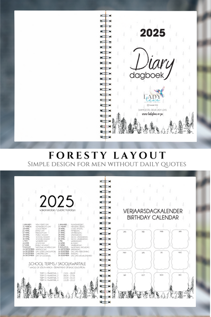 WATERCOLOR ORCARD DIARY 2025