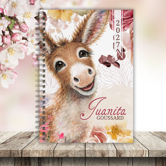 Custom cover diary  with Donkey 2027 Diary