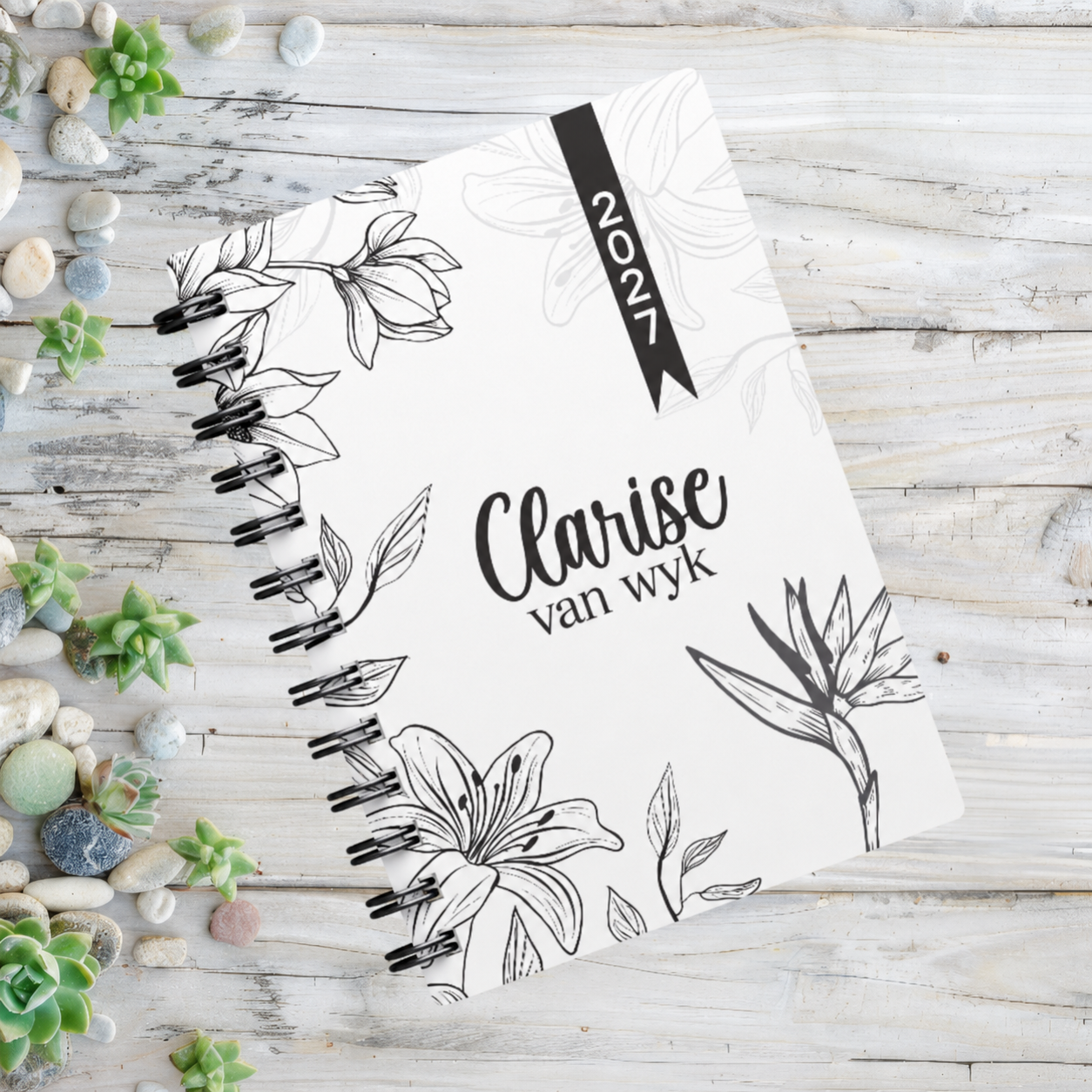 FLORAL COLORING 1 DAY DIARY 2027