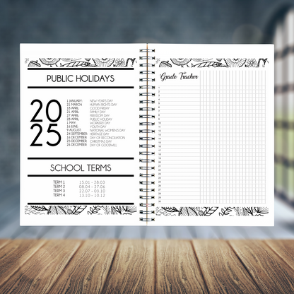 FLORAL CALF TEACHER PLANNER 2025