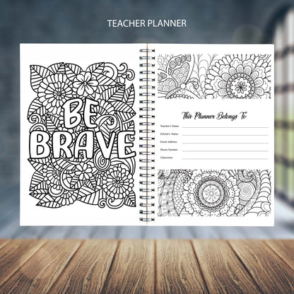 FLORAL KITTEN TEACHER PLANNER