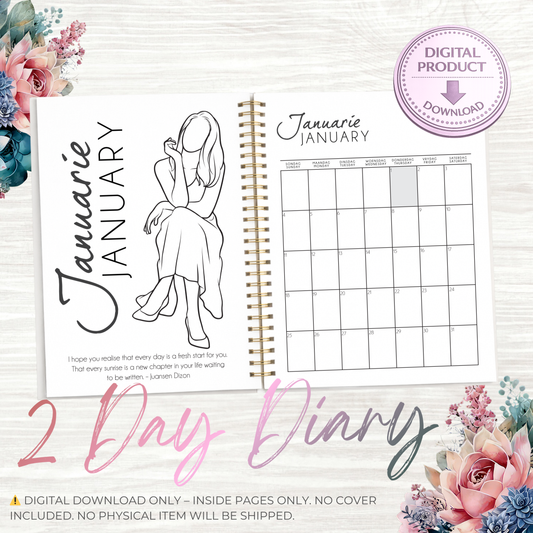 2 DAY DIARY (LADIES) _ DIGITAL DOWNLOAD
