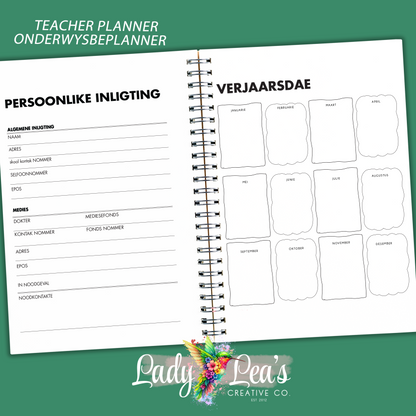 WATERCOLOR JACK RUSSEL TEACHER PLANNER 2027