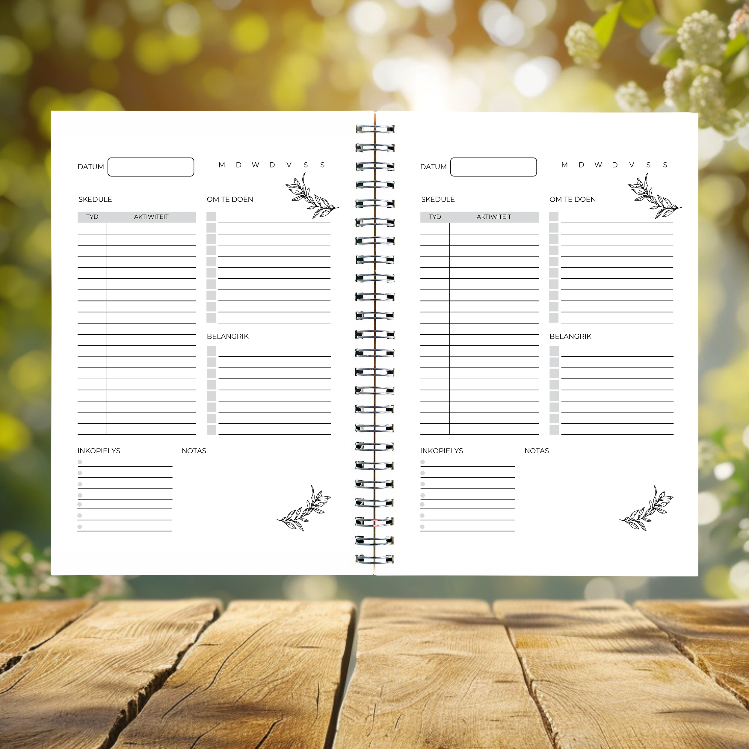 BOERBOK DAILY PLANNER
