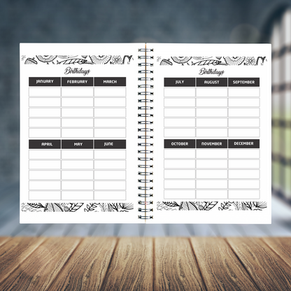 FLORAL CALF TEACHER PLANNER 2025