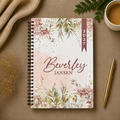 FINE FLORAL BLUSH 1 DAY DIARY 2027