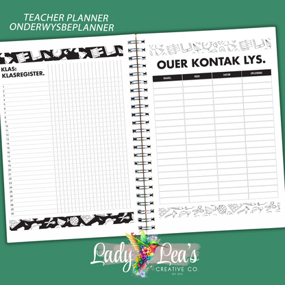 WATERCOLOR JACK RUSSEL TEACHER PLANNER 2027
