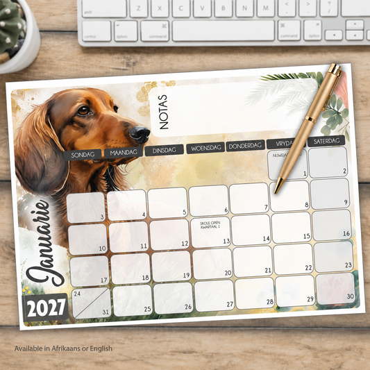 BROWN DUSCHAND DESKPAD 2027