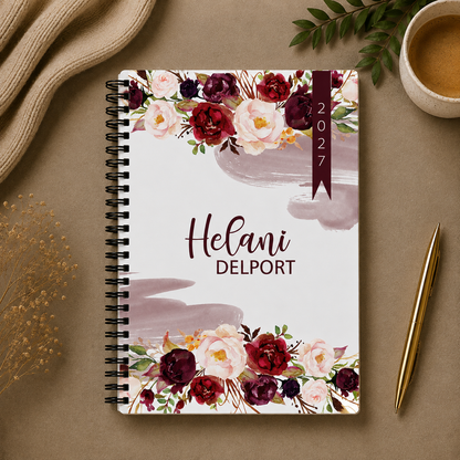 RED ROSES  1 DAY DIARY 2027