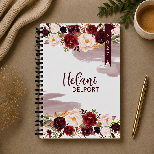 RED ROSES  1 DAY DIARY 2027