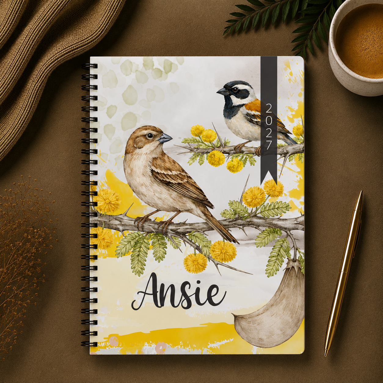 WATERCOLOR MOSSIE 1 DAY DIARY 2027