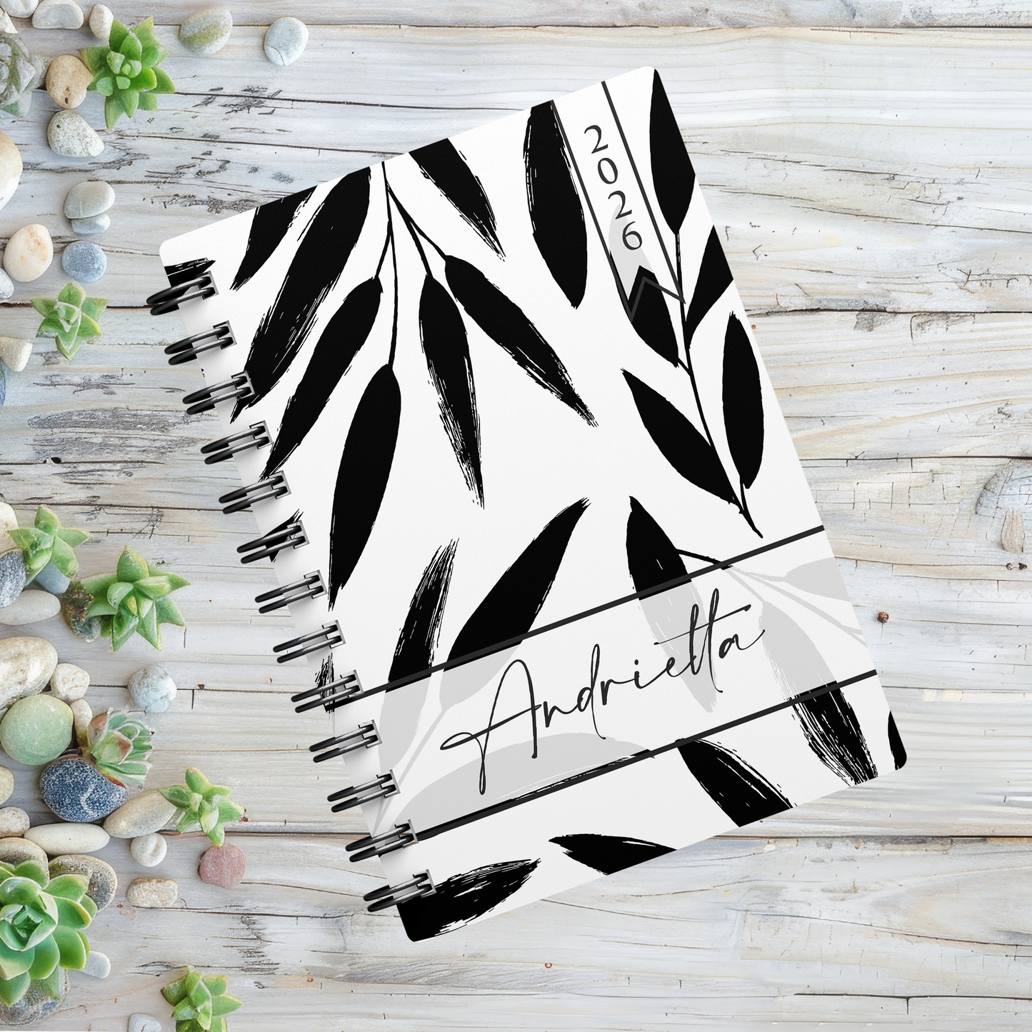 BLACK LEAVES 1 DAY DIARY 2026