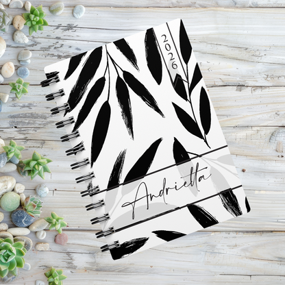 BLACK LEAVES 1 DAY DIARY 2026