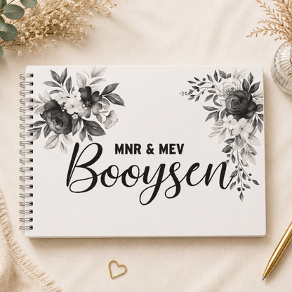 BLACK ROSE WEDDING GUESTBOOK