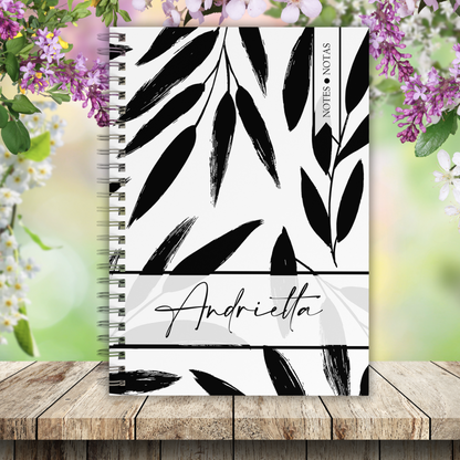 BLACK LEAVES NOTEBOOK