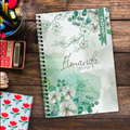 WHITE BLOSSOM LEAVES TEACHER PLANNER 2027