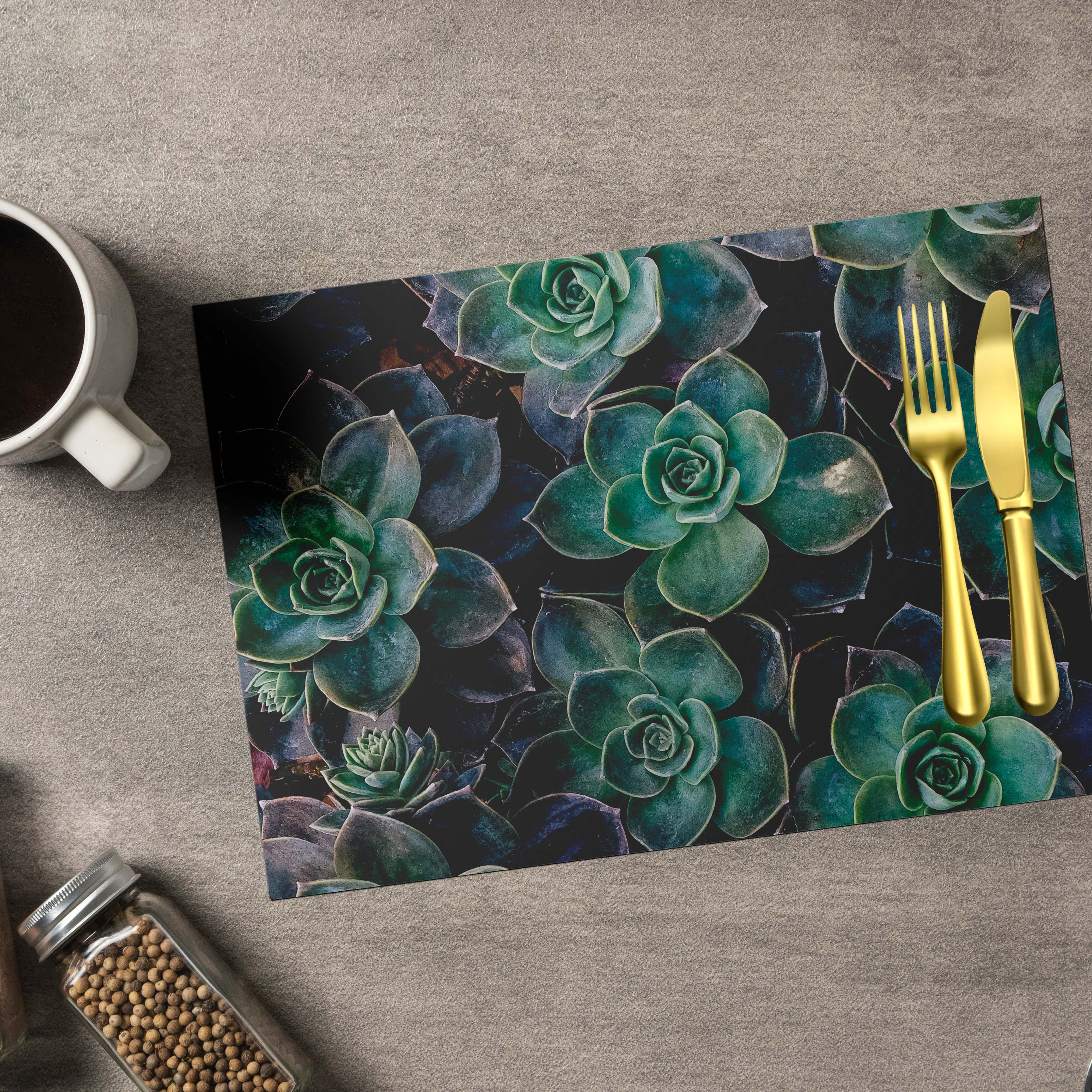 DARK SUCCULENTS PLACEMAT