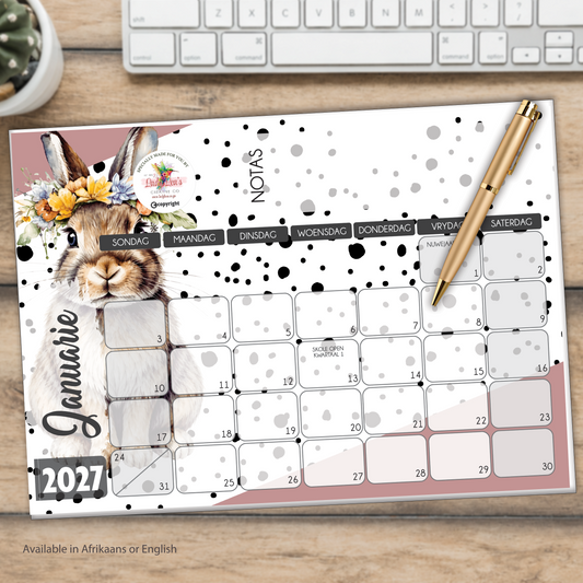 DOTTED BUNNY DESKPAD 2027