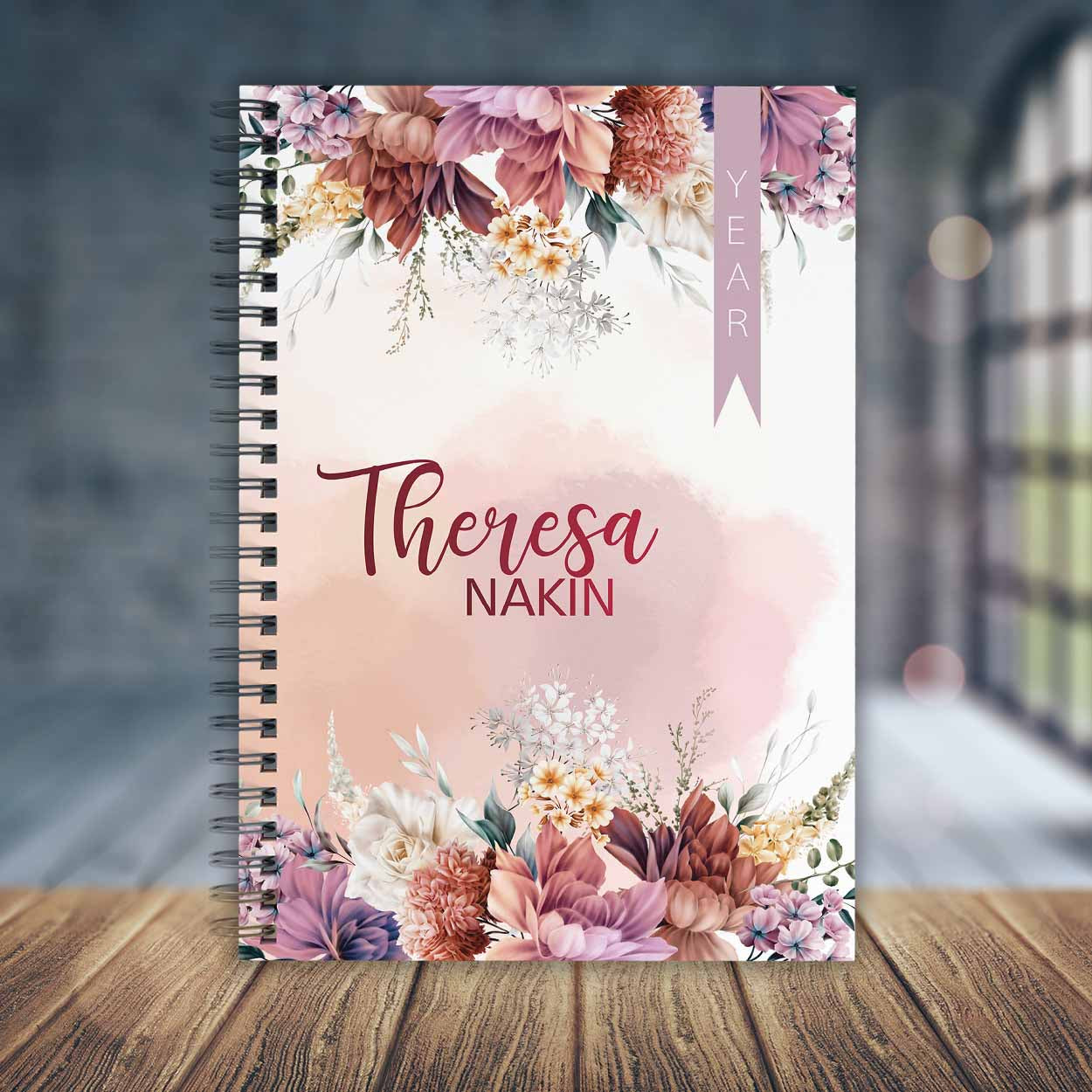 FINE FLORAL LILAC TEACHER PLANNER 2025