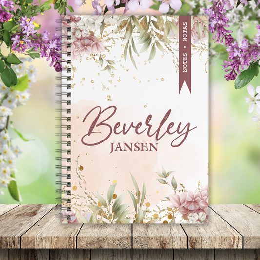 FINE FLORAL BLUSH NOTEBOOK