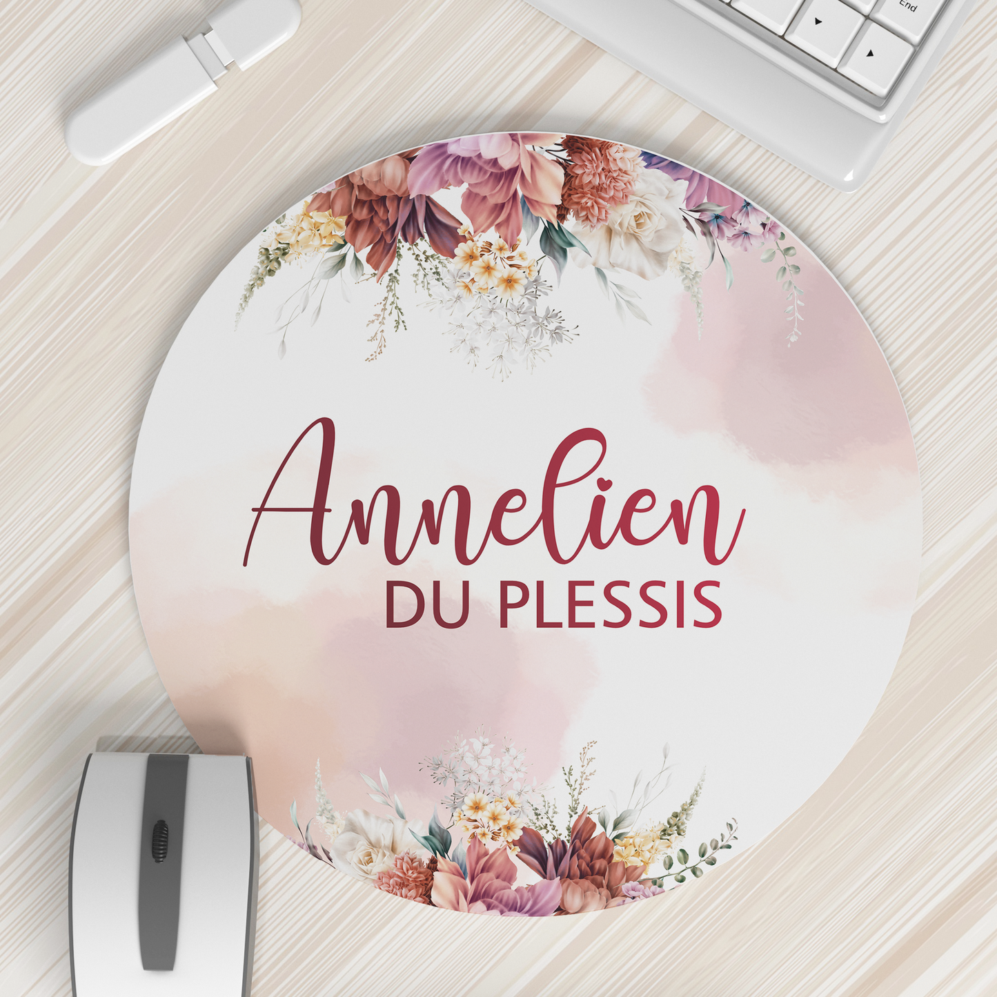 FINE FLORAL LILAC MOUSEPAD