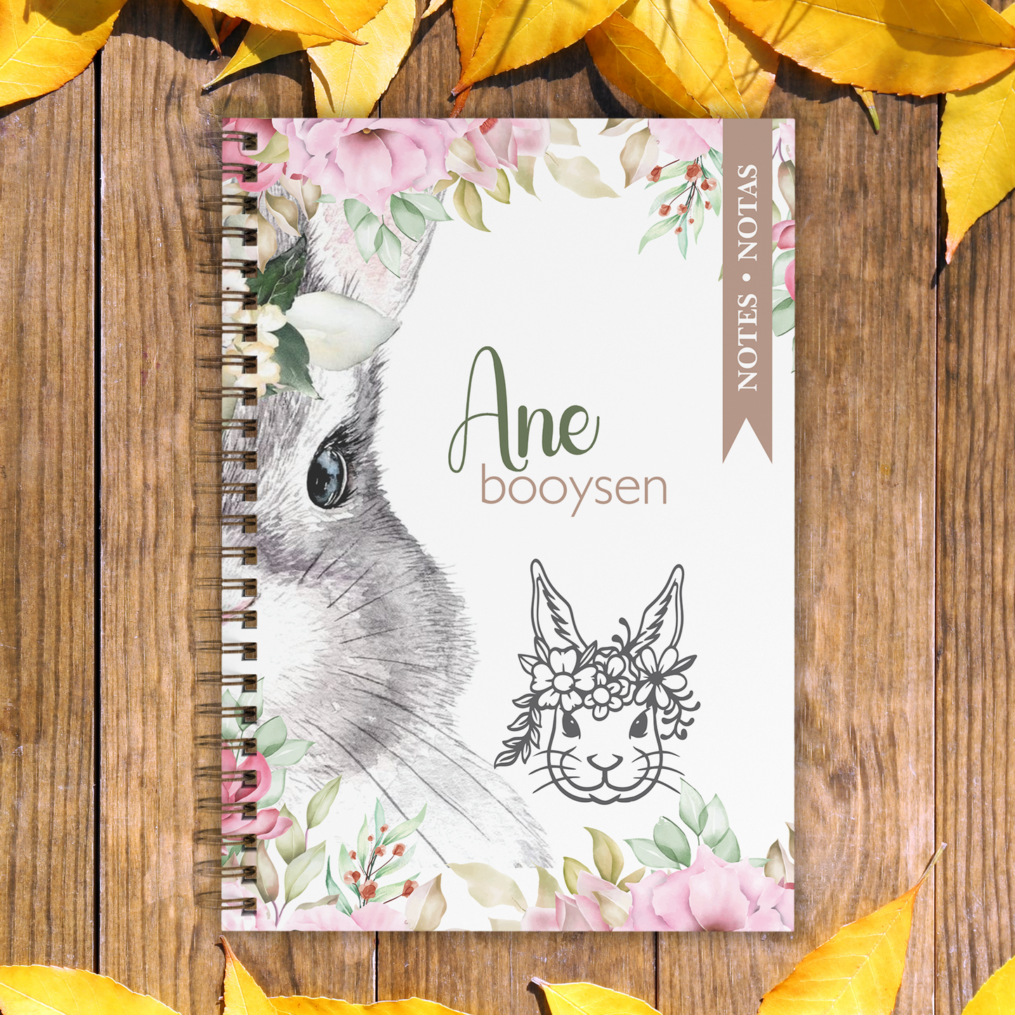 FLORAL BUNNY NOTEBOOK