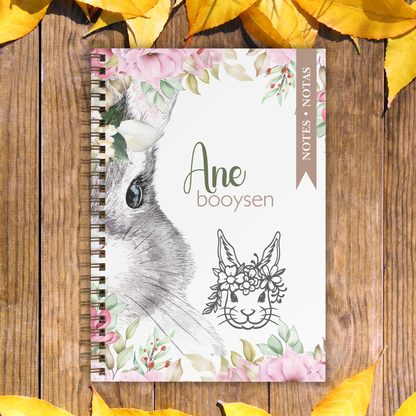 FLORAL BUNNY NOTEBOOK