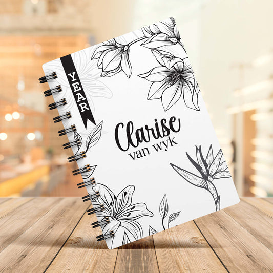 FLORAL COLORING 1 DAY DIARY