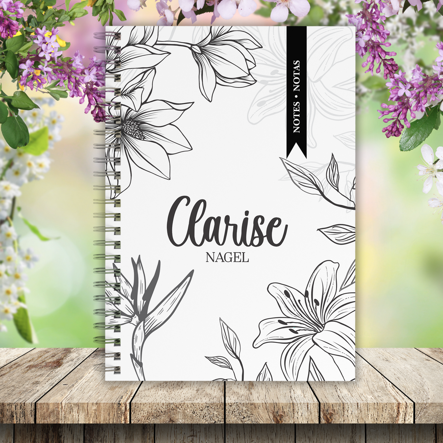 FLORAL COLOURING NOTEBOOK