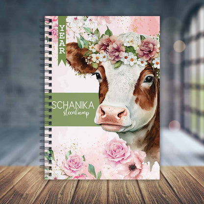 FLORAL CALF TEACHER PLANNER 2025