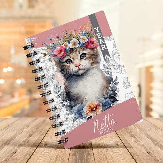 FLORAL KITTEN 1 DAY DIARY