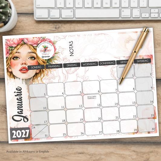 FLORAL LAURA DESKPAD 2027