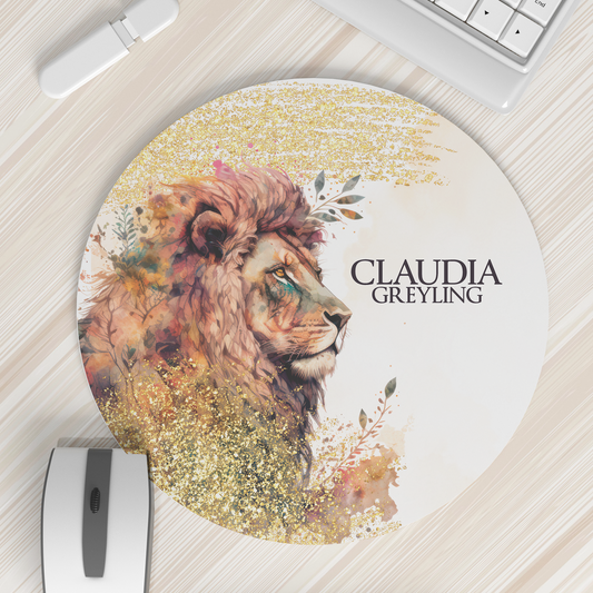 FLORAL LION MOUSEPAD