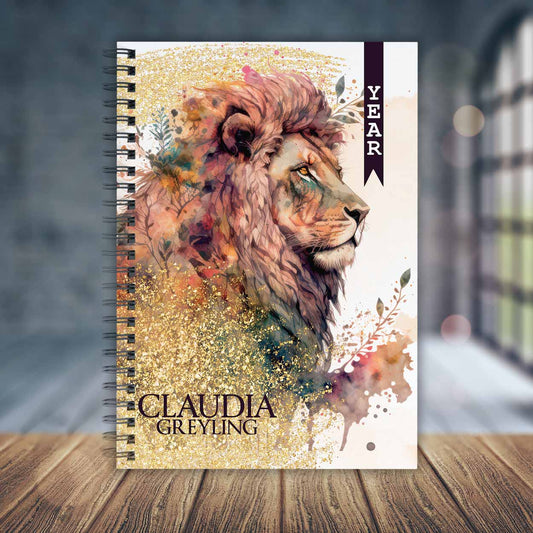 FLORAL LION TEACHER PLANNER 2025