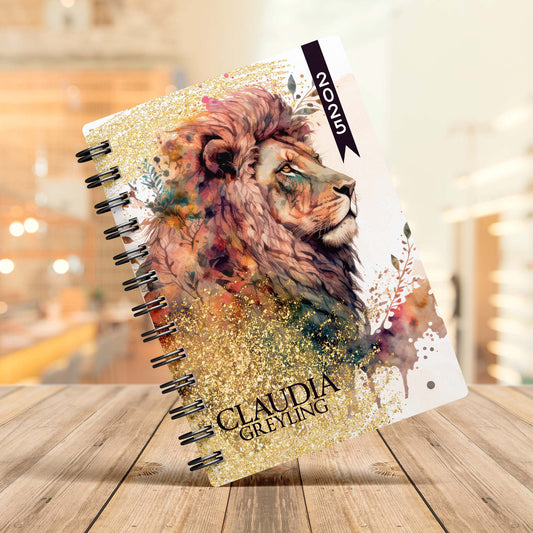 FLORAL LION 1 DAY DIARY