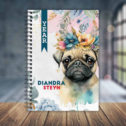 FLORAL PUG DIARY 2025