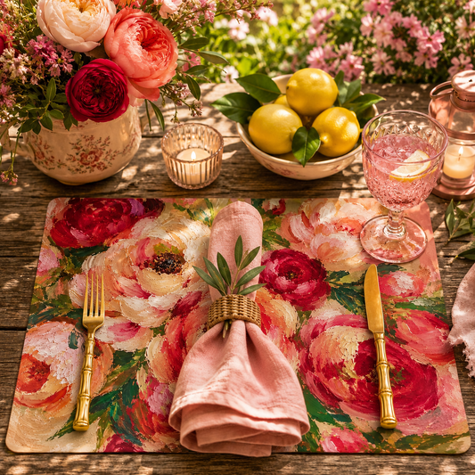 FLORAL PAINTING PLACEMAT (Copy)