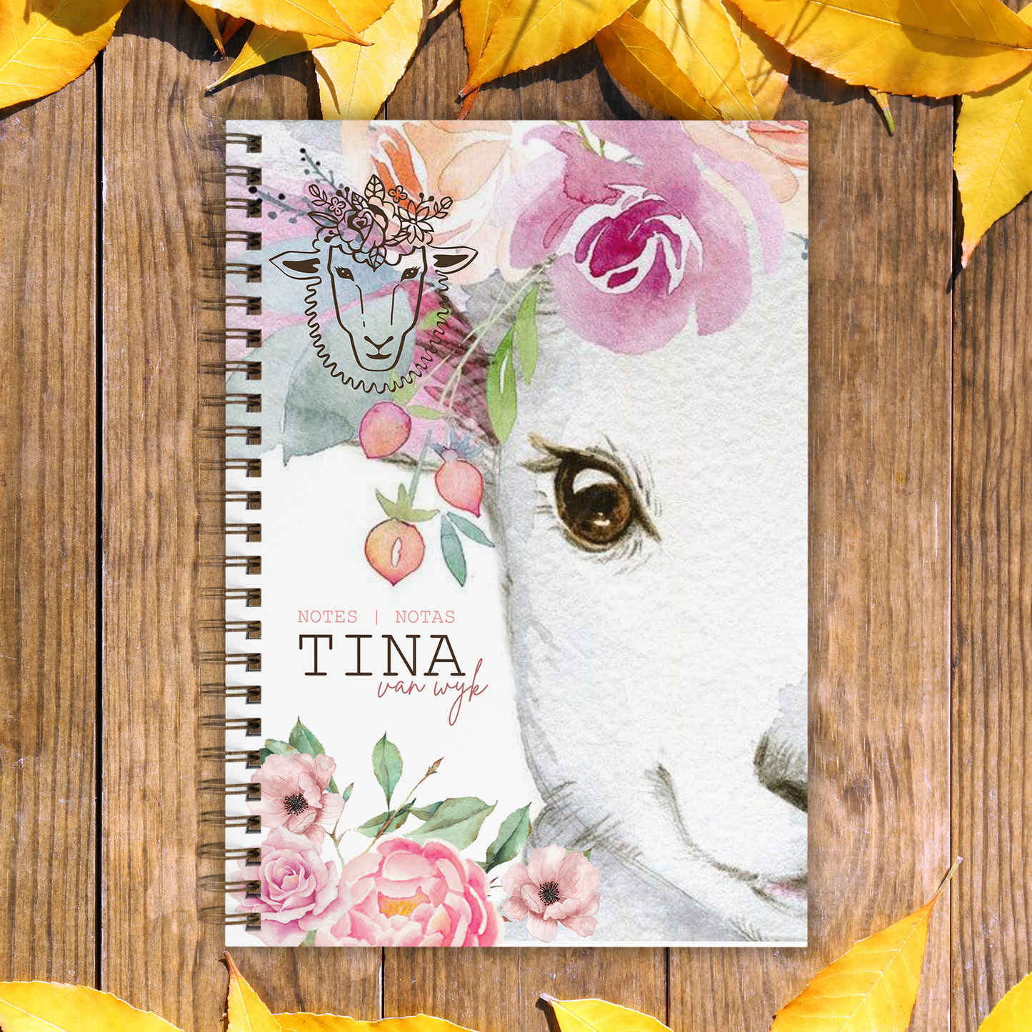 LITTLE LAMB FLORAL NOTEBOOK