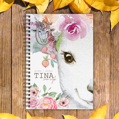 LITTLE LAMB FLORAL NOTEBOOK