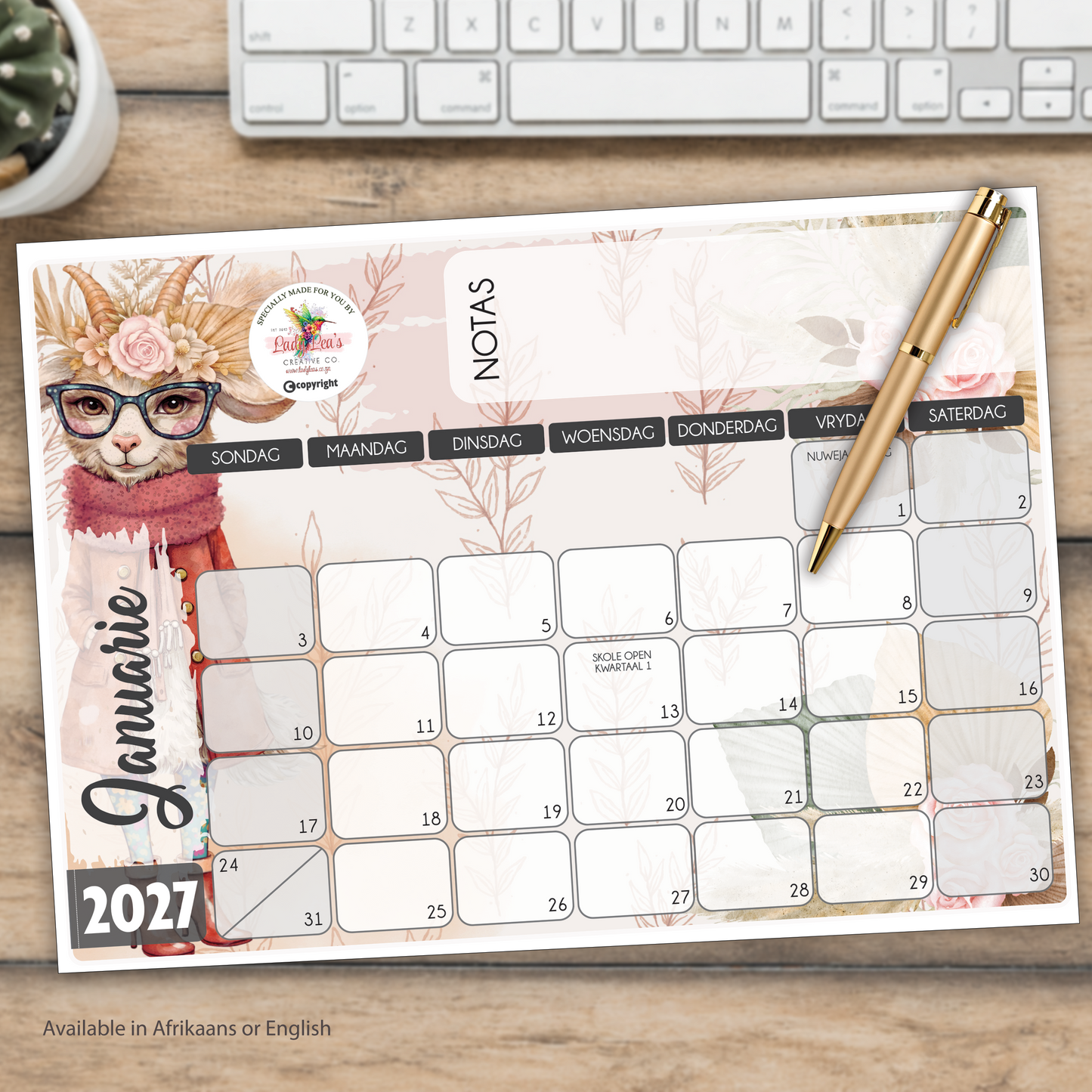 FUNKY GOAT DESKPAD 2027