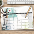 GEMSBOK WATERCOLOR DESKPAD 2027