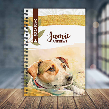 WATERCOLOR JACK RUSSEL DIARY 2025