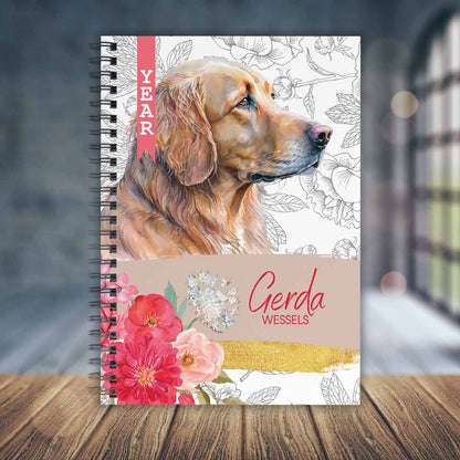 FLORAL LABRADOR TEACHER PLANNER 2025