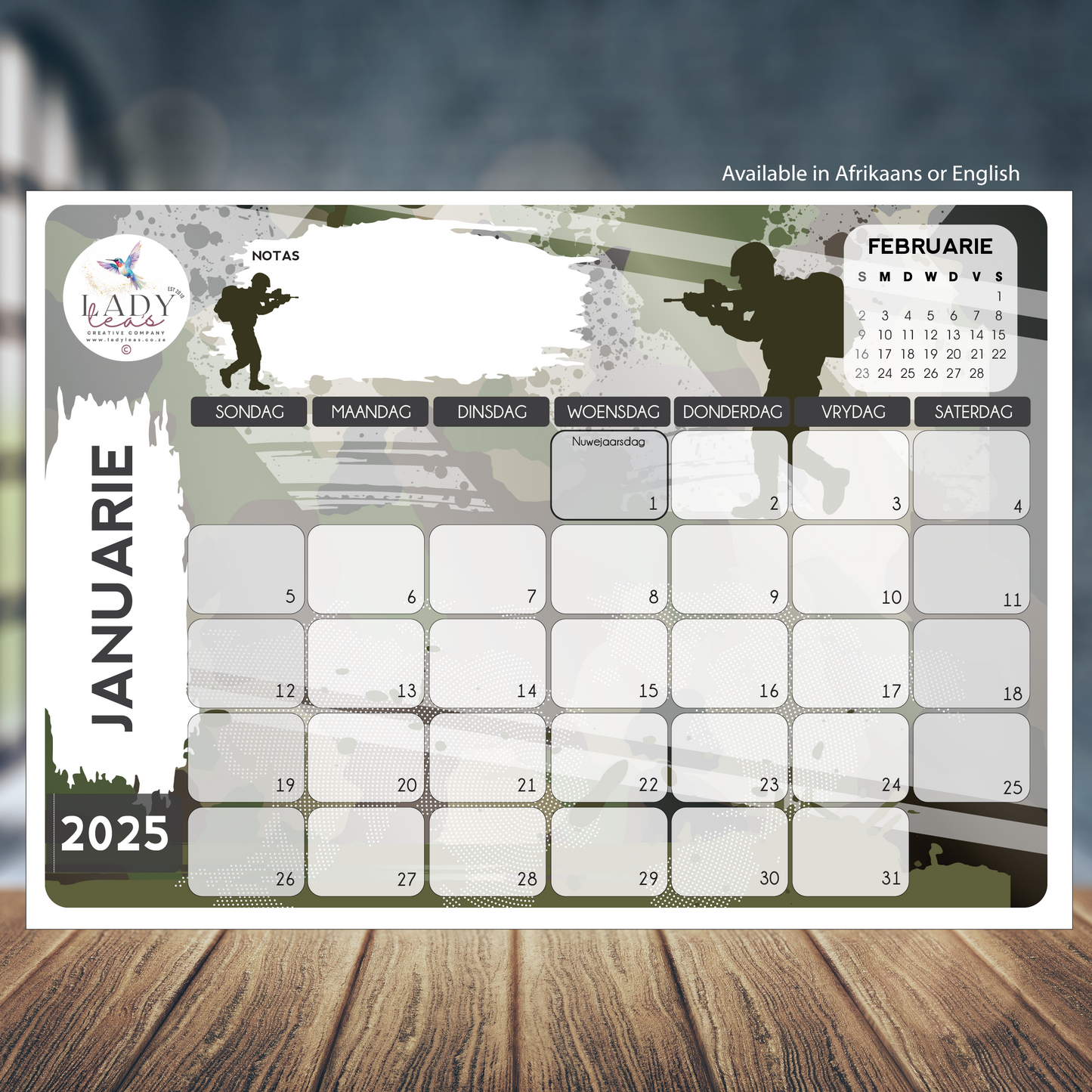 MILLITARY DESKPAD 2025