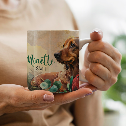 BROWN DACHSHUND MUG