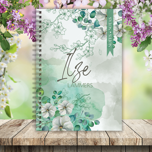 WHITE BLOSSOMS NOTEBOOK