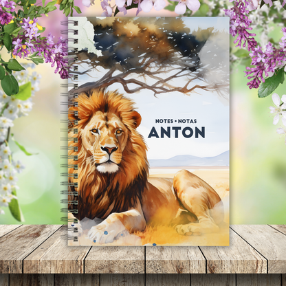 LION WATERCOLOR NOTEBOOK