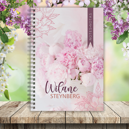 PEONIES NOTEBOOK